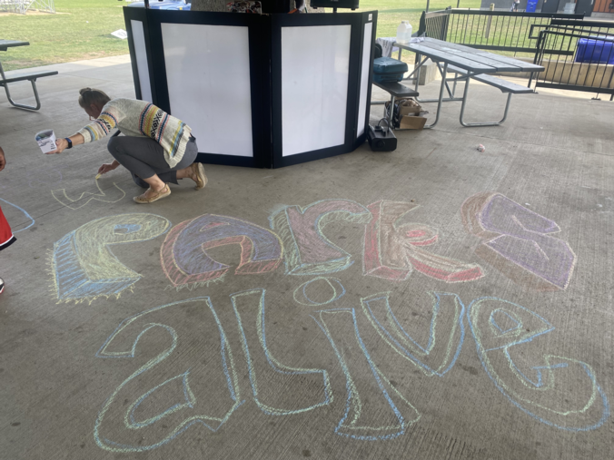 chalk art "parks alive"