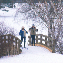 Skiing at Odana Hills Golf Course