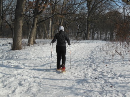 snowshoeing
