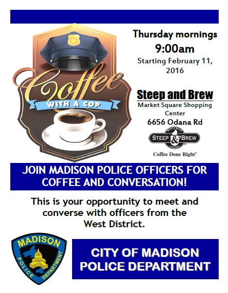 Coffee with a cop flyer