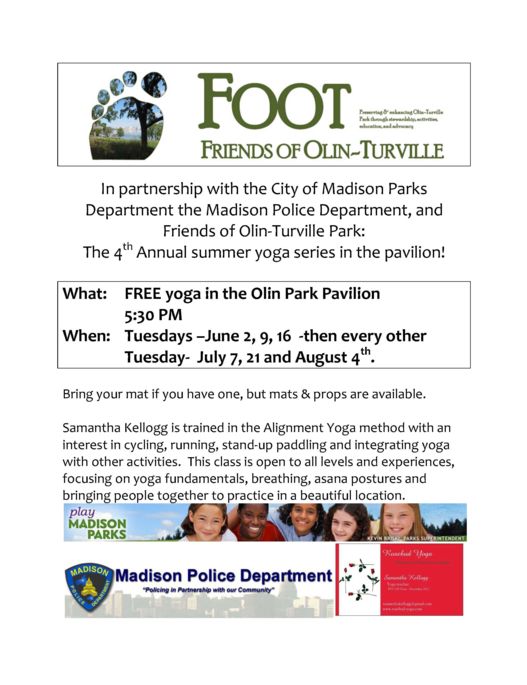 Tuesday FOOT Yoga Classes