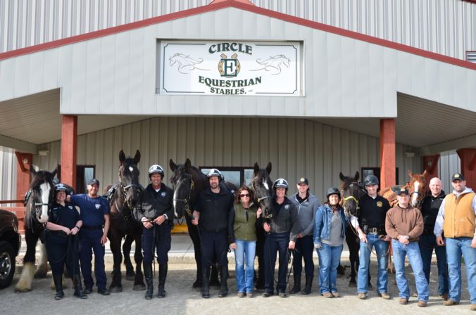 Madison Mounted Unit training with Green Bay and Milwaukee
