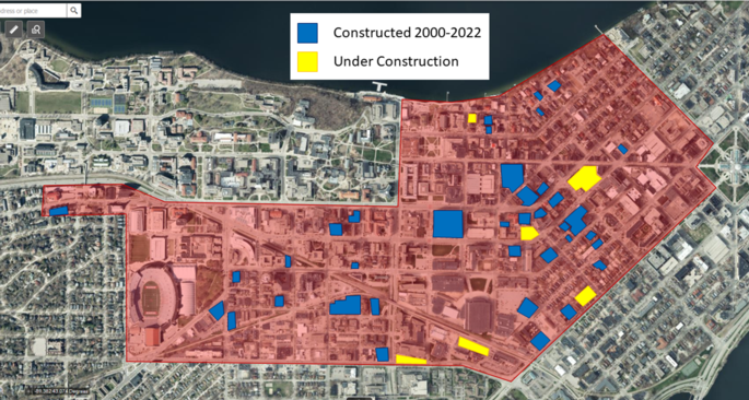 Map of College-Student Oriented Housing 2000-Present