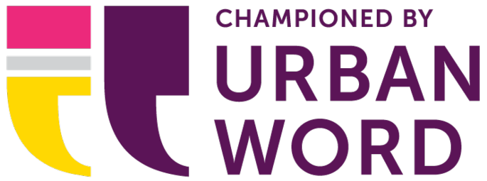Urban Word logo in purple and yellow