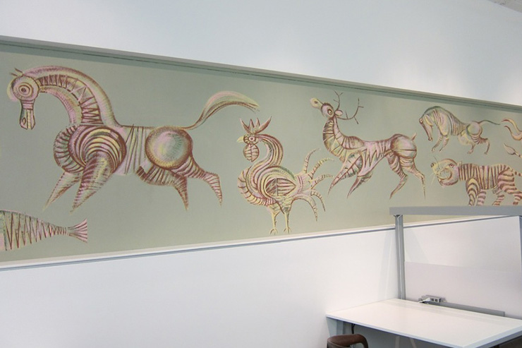 1965 Mural by Aaron Bohrod at Madison Central Library