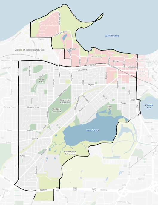 Near West Area Boundary Map