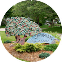 Greentree Neighborhood Sign