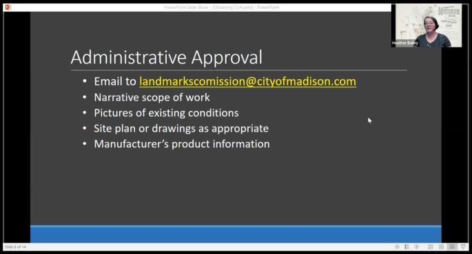 Obtaining a Certificate of Appropriateness Video