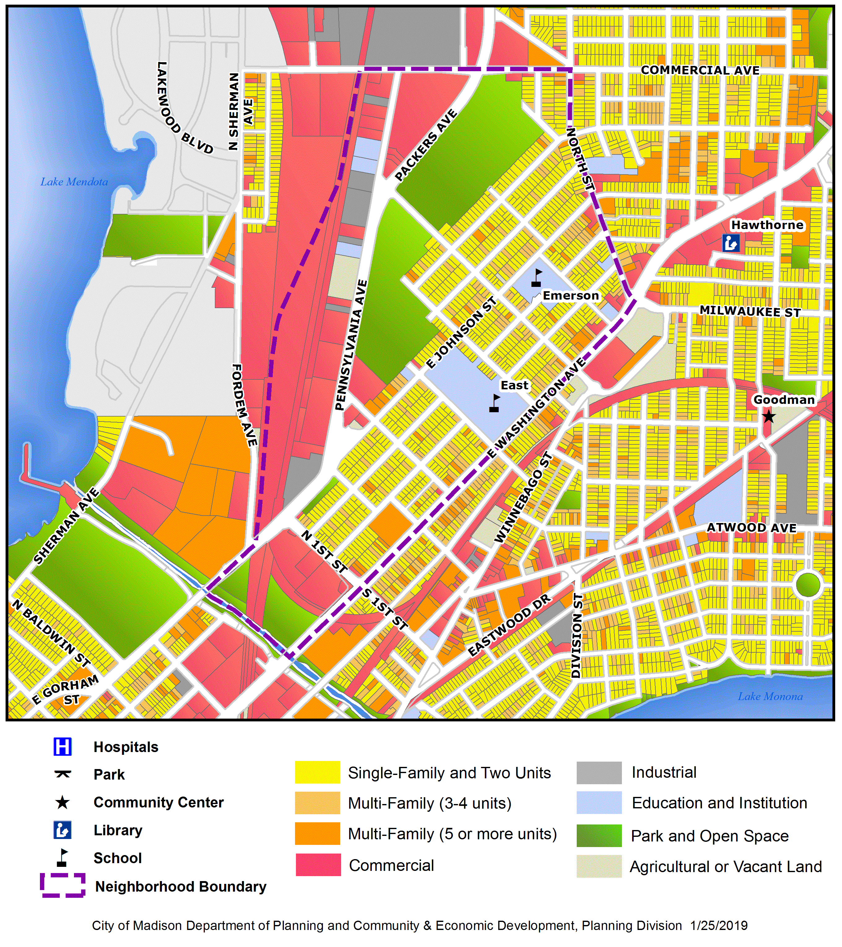 Emerson East map