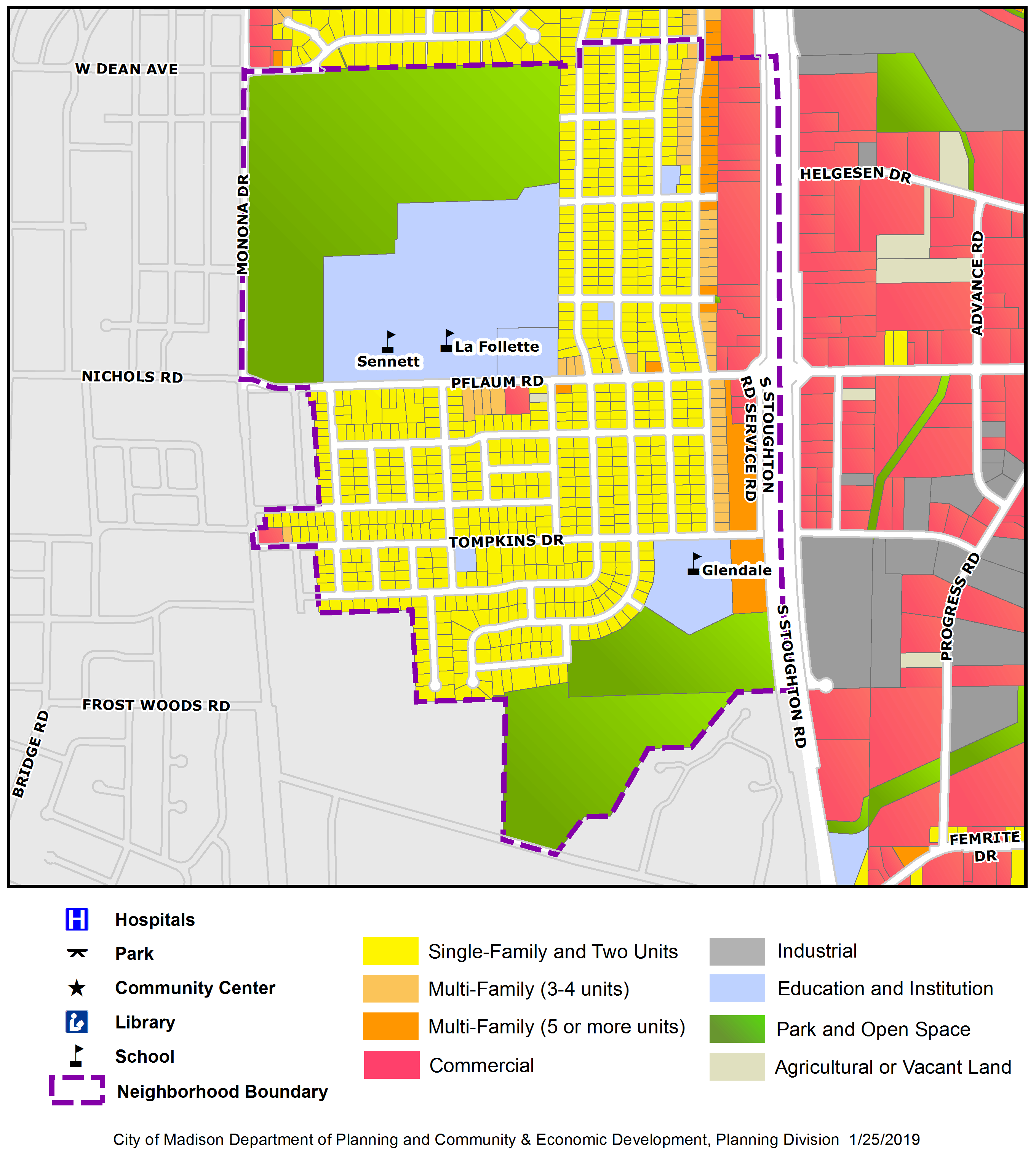 Glendale neighborhood map