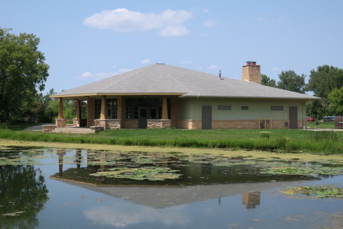 tenney park pavilion exterior.