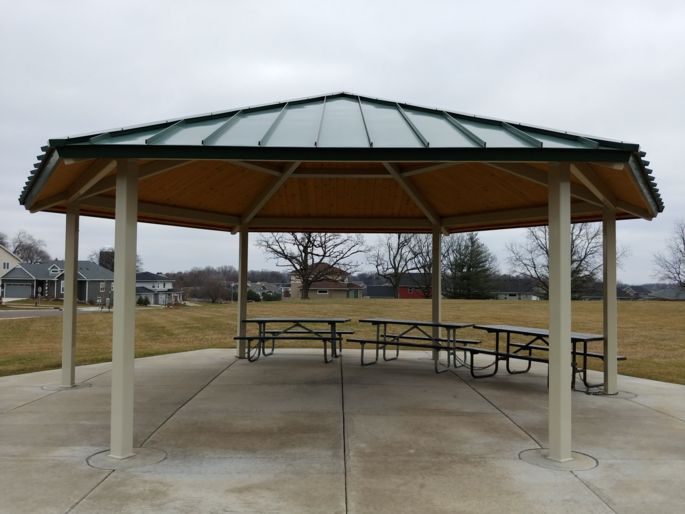 picnic shelter at Eagle Trace Park