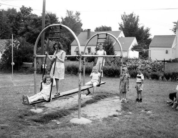 Sunset Park playground circa 1950
