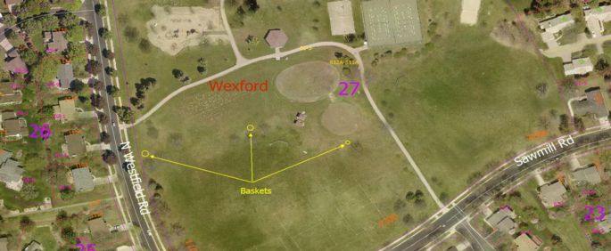 wexford disc golf map