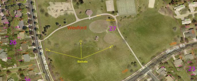 wexford disc golf map