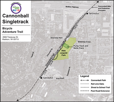 Cannonball Trail Map