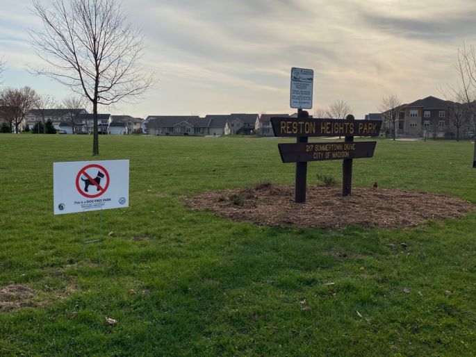 reston heights sign