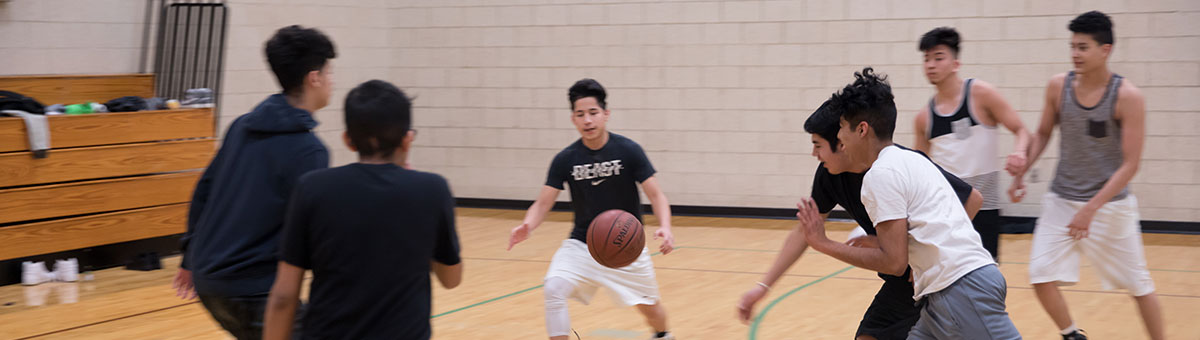 Playing Basketball
