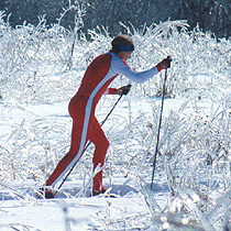 Skiing at Owen Conservation Park