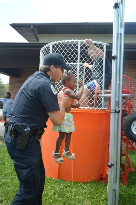 Tom Finnegan at the Dunk Tank