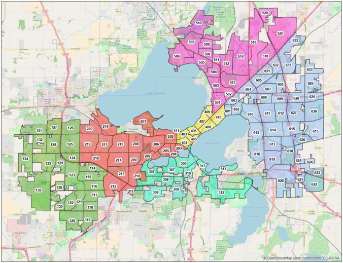 2018 sector map