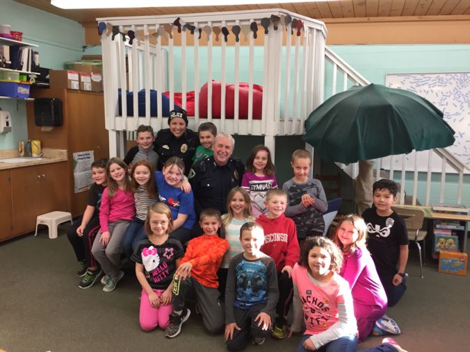 Officer Alex visits Eastside Lutheran School