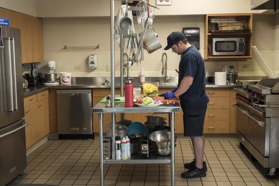 Station 6 Kitchen - The kitchen at Station 6 is equipped to keep six firefighters and paramedics well-fed every day.