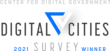 2021 Winner of the Digital Cities Survey by the Center for Digital Government