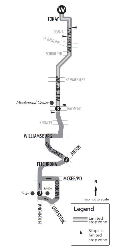 Route 52 service to/from west transfer point and Fitchburg