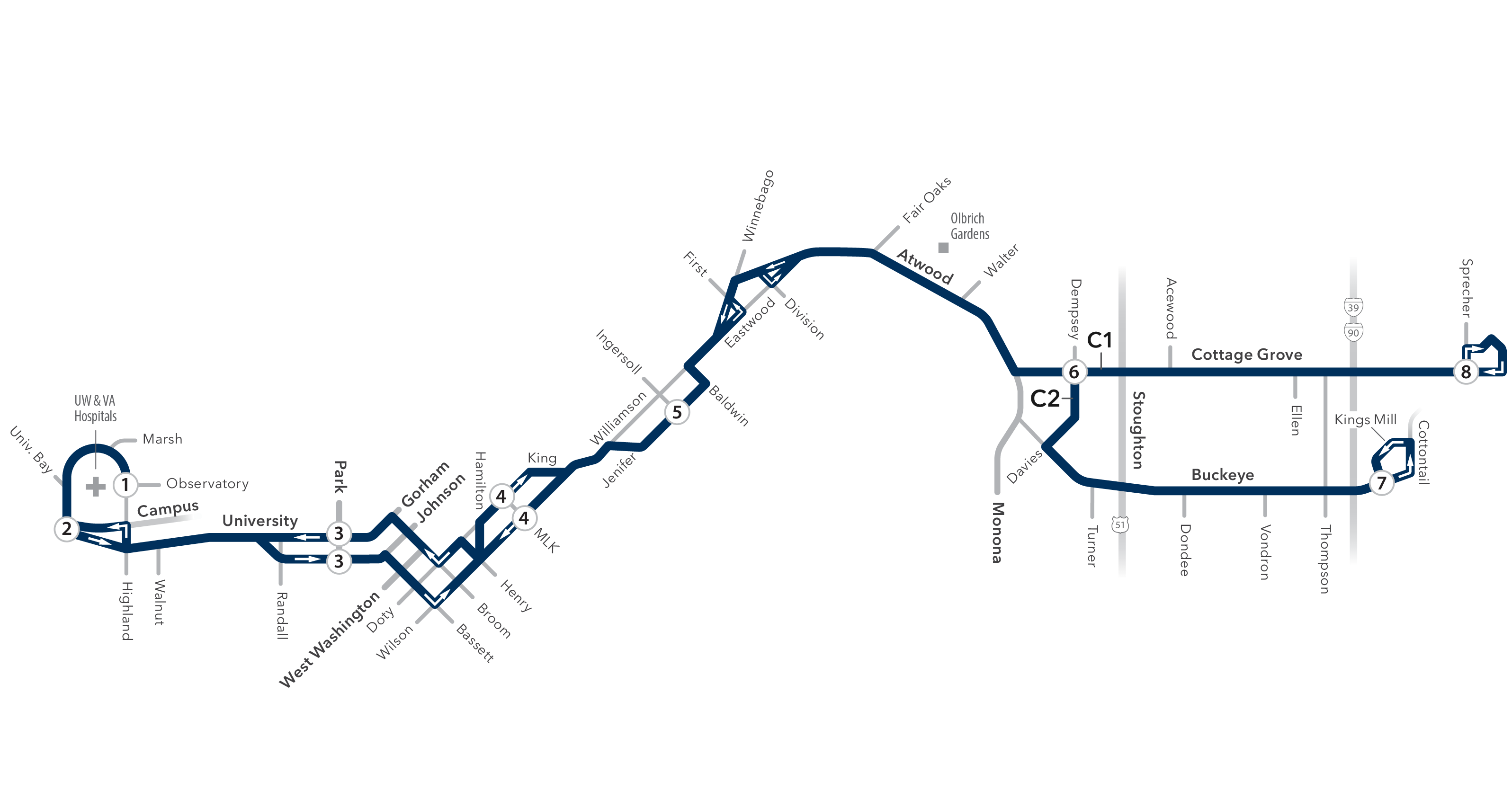 Madison Bus Routes