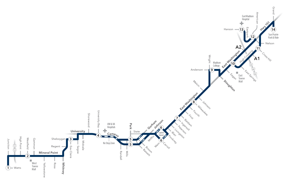 Madison Bus Routes