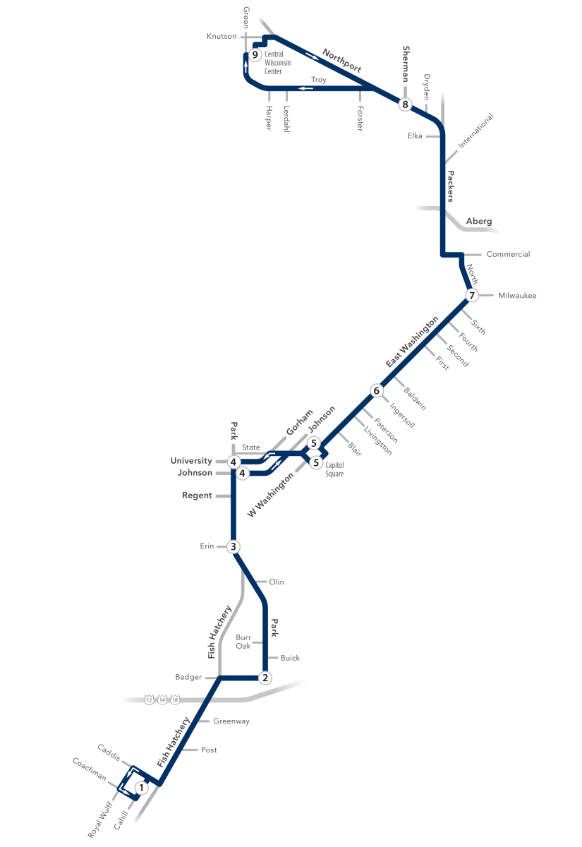 Madison Bus Routes