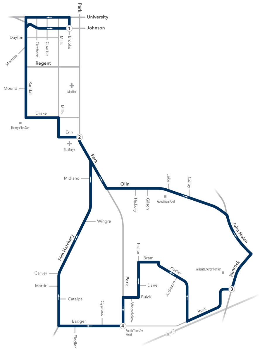 Madison Bus Routes