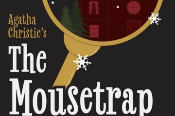 The Mousetrap Theatre performance by Edgewood University Poster. 