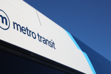 Top of Metro bus.