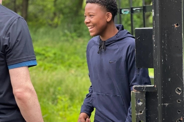 Middle school students participate in the Black Youth Academy, a summer camp program hosted by the Madison Police Department.