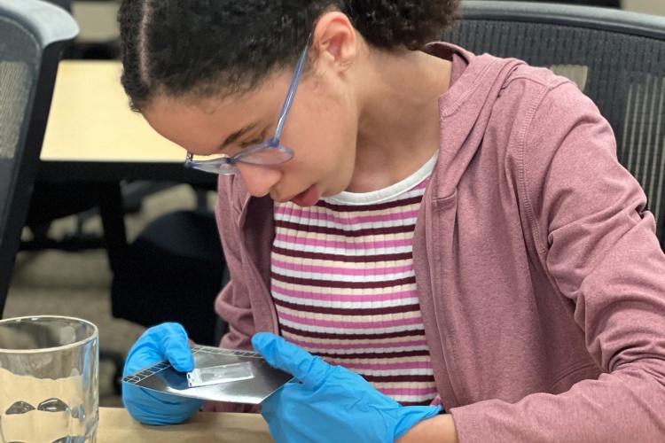 Middle school students participate in the Black Youth Academy, a summer camp program hosted by the Madison Police Department.