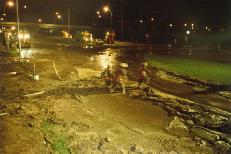 Sludge from the Butter Fire on Cottage Grove Road