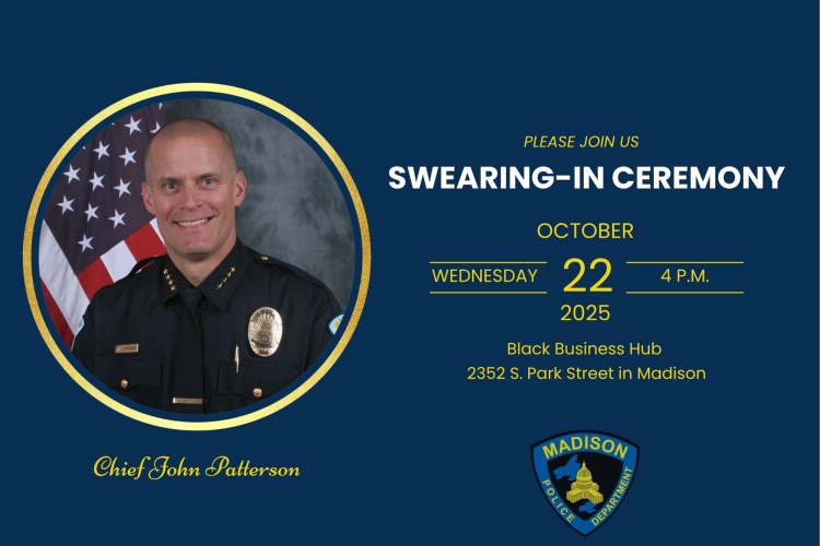 Chief John Patterson's Invitation to Swearing-In Event on October 22
