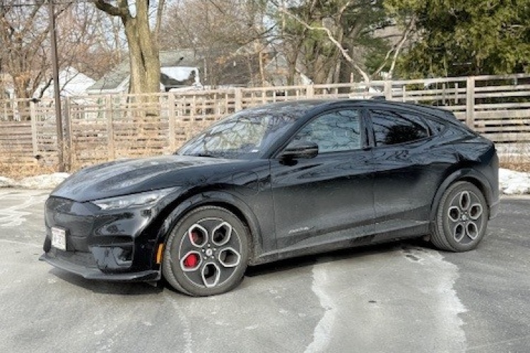Unmarked squad black squad car driven by the Madison Police Department.