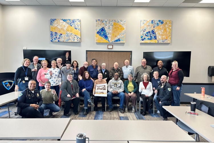 Our Midtown Districts hosts their monthly coffee with a cop event that is open to the public to participate in