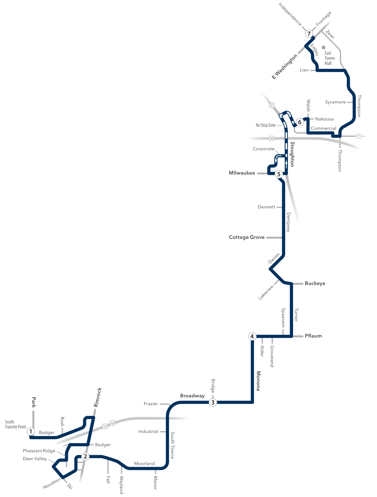 Route G map