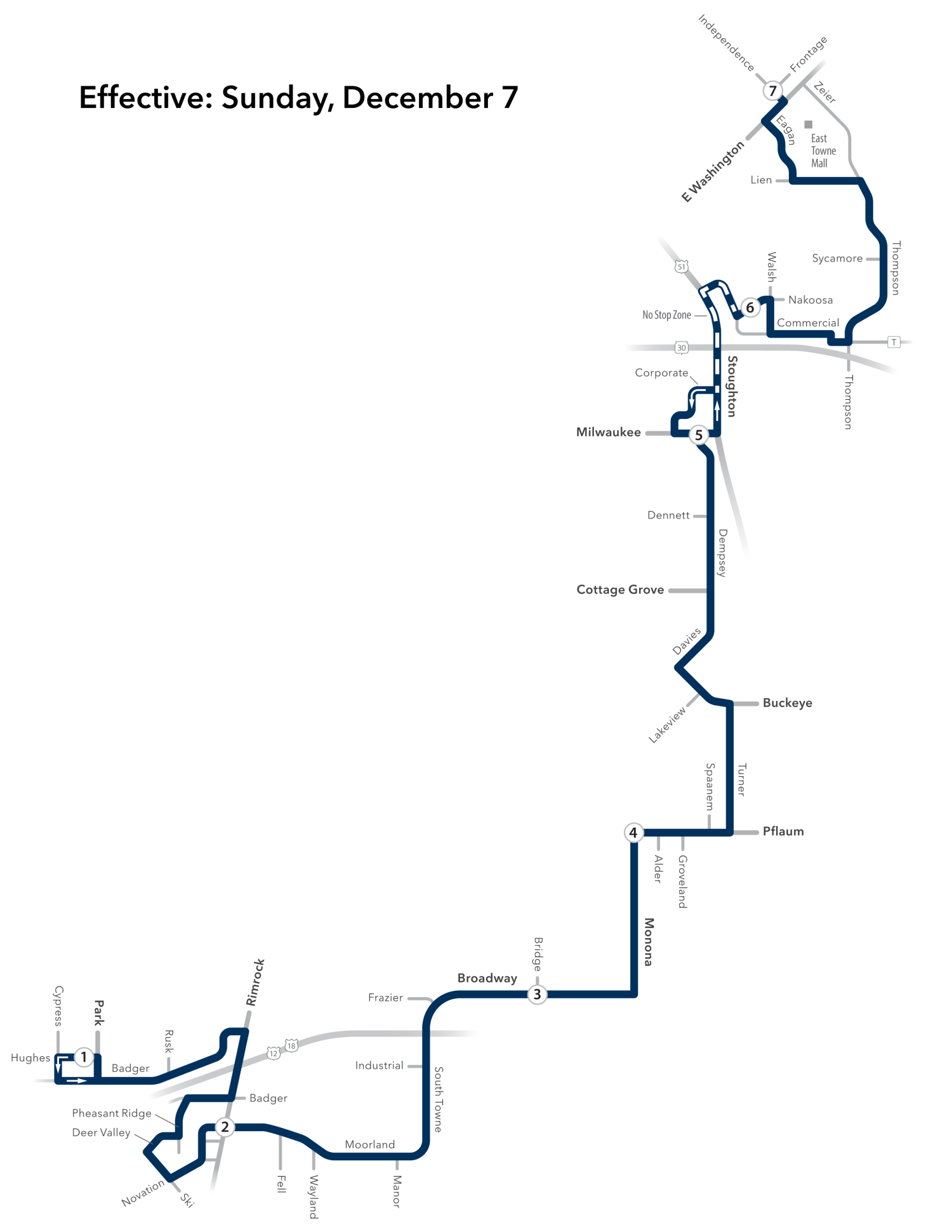 Route G map