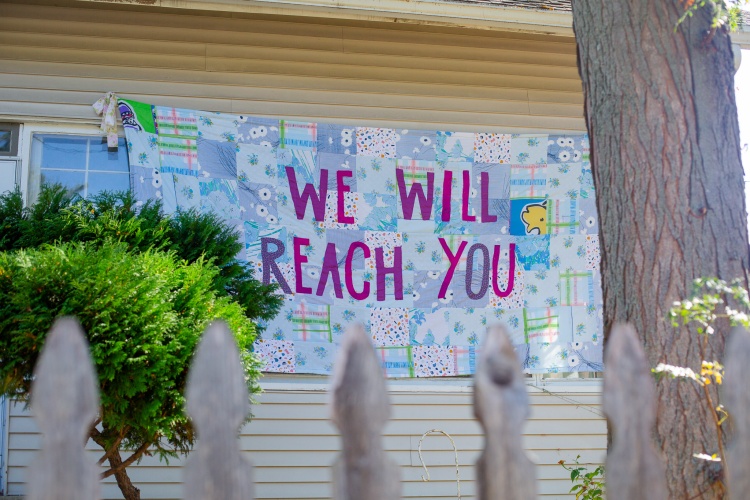 Artistic banner that says "we will reach you"