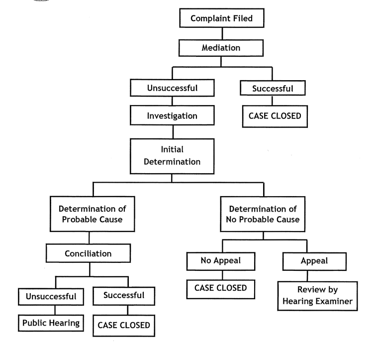 Complaint process flow chart