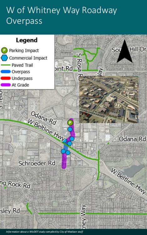 3-W of Whitney roadway overpass