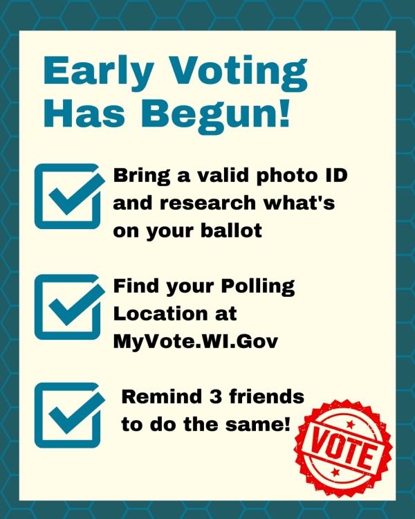 Early Voting has Begun