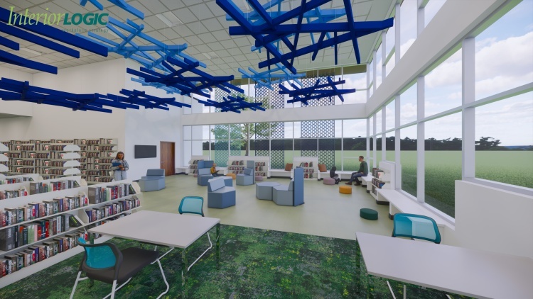Inside the library