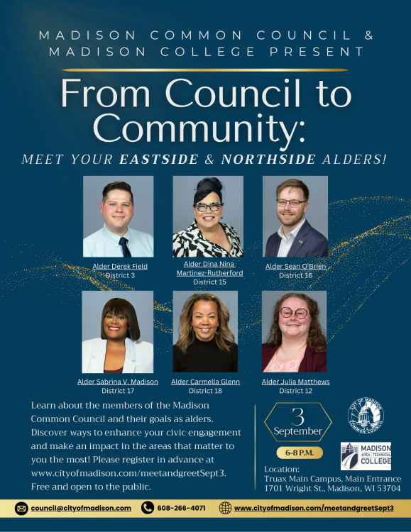 North and East Alder Meet and Greet at Madison College