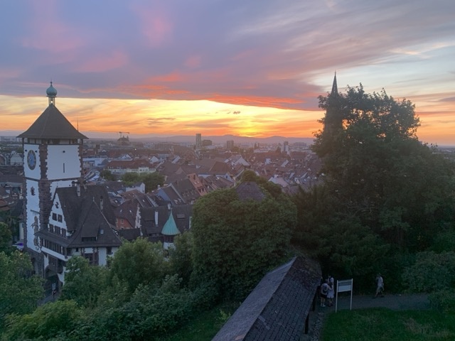 Sunset over Freiburg